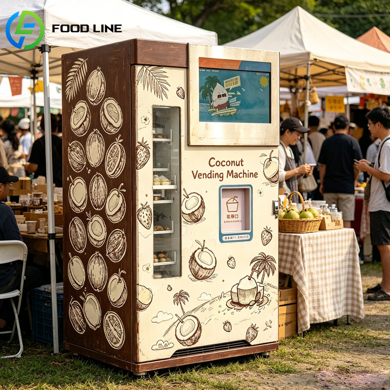Open Vending Machine - Mesin Penjual Kelapa Segar Otomatis AI