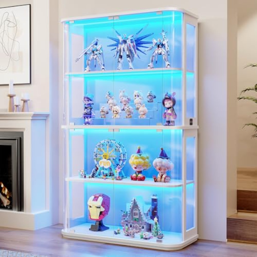 Glass Cabinet Display - Lemari pajang berbentuk bulat untuk penggunaan