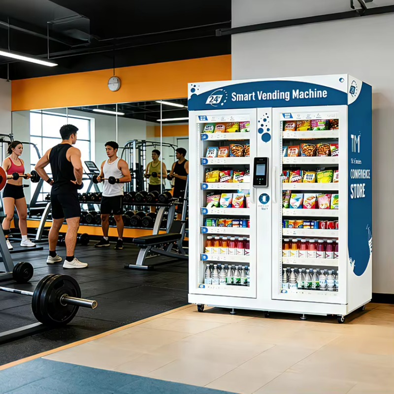 Open Vending Machine - Kulkas Pintar AI EU/US Tanpa Tunai