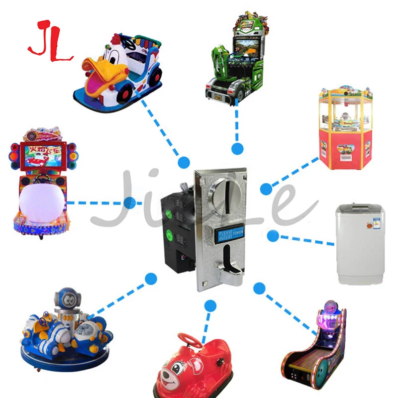 Arcade Ticket Machine - Mesin Penerima Koin Multi Koin Elektronik,