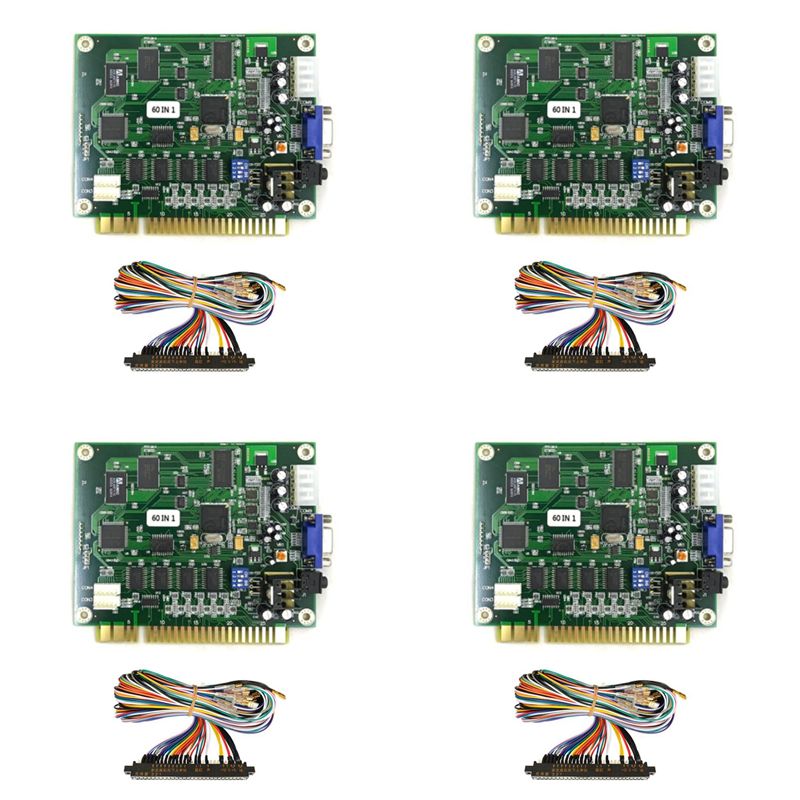 Usb Game Board Jamma - Papan PCB Multicade 4X 60 In