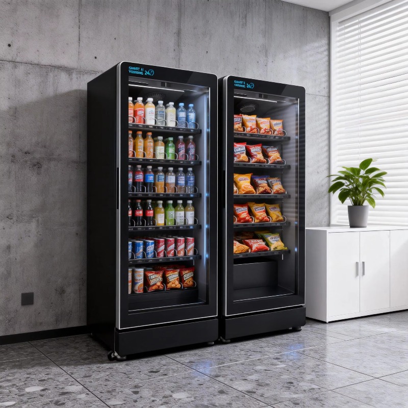 Open Vending Machine - Mesin Penjual Otomatis Kombinasi AI Pintar,