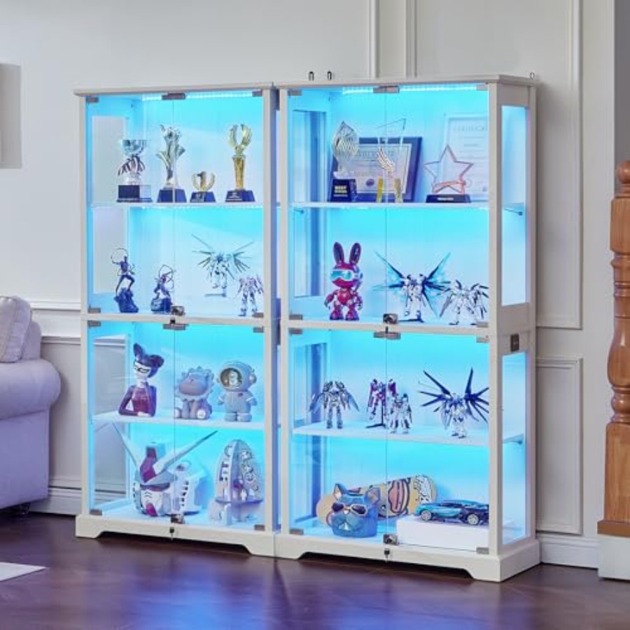 Lemari Pajangan Kaca Gaya Farm - Glass Cabinet Display ulasan dan harga