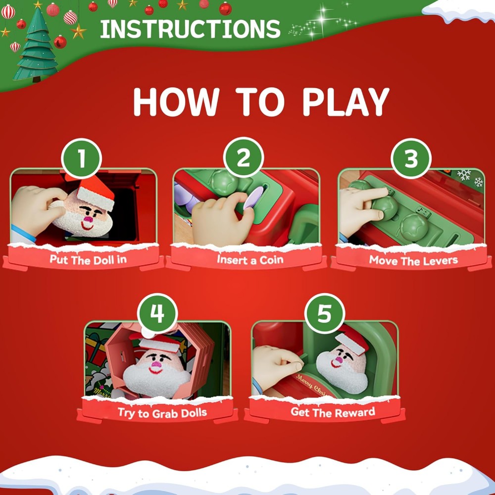 Mesin cakar Natal untuk anak-a - Arcade Game Vending Machine ulasan dan harga