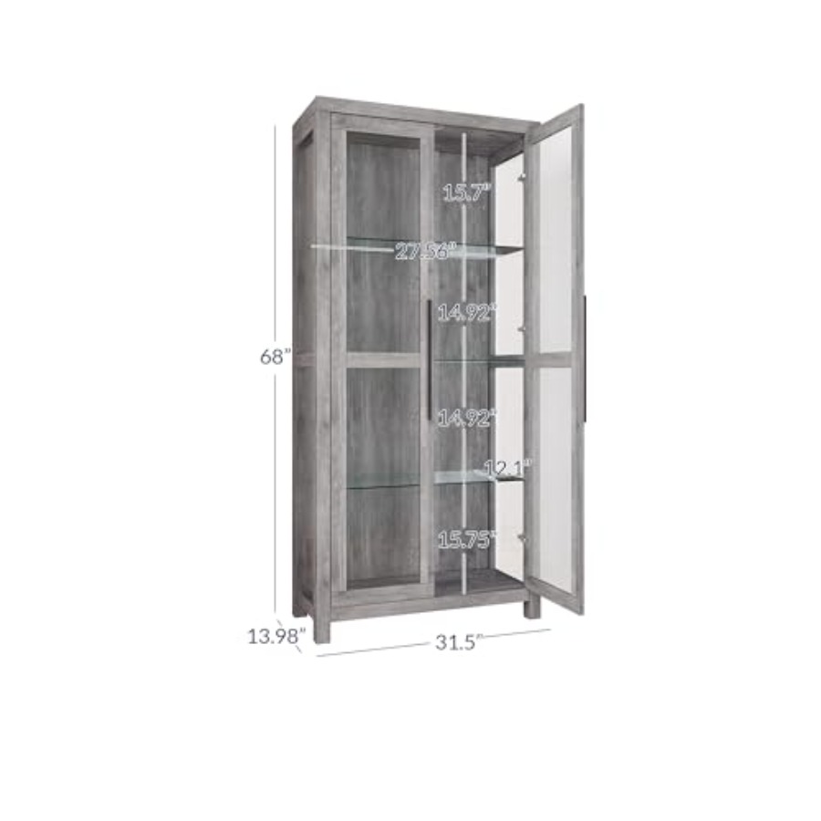 Lemari Pajangan Kaca Avalon 68 - Glass Cabinet Display ulasan dan harga