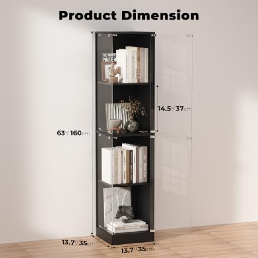 Lemari pajangan sudut dengan p - Glass Cabinet Display ulasan dan harga