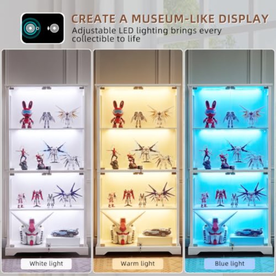 Lemari Pajangan Kaca Gaya Farm - Glass Cabinet Display ulasan dan harga