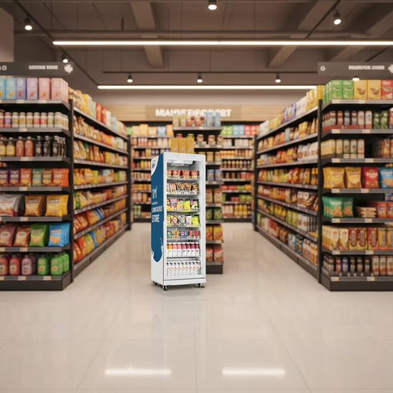 Mesin Vending Otomatis FOODLIN - Open Vending Machine ulasan dan harga