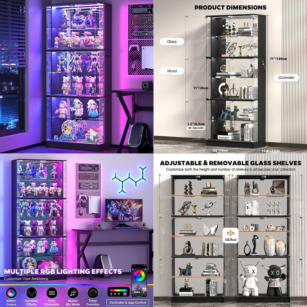 Lemari Pajangan dengan Pintu K - Glass Cabinet Display ulasan dan harga