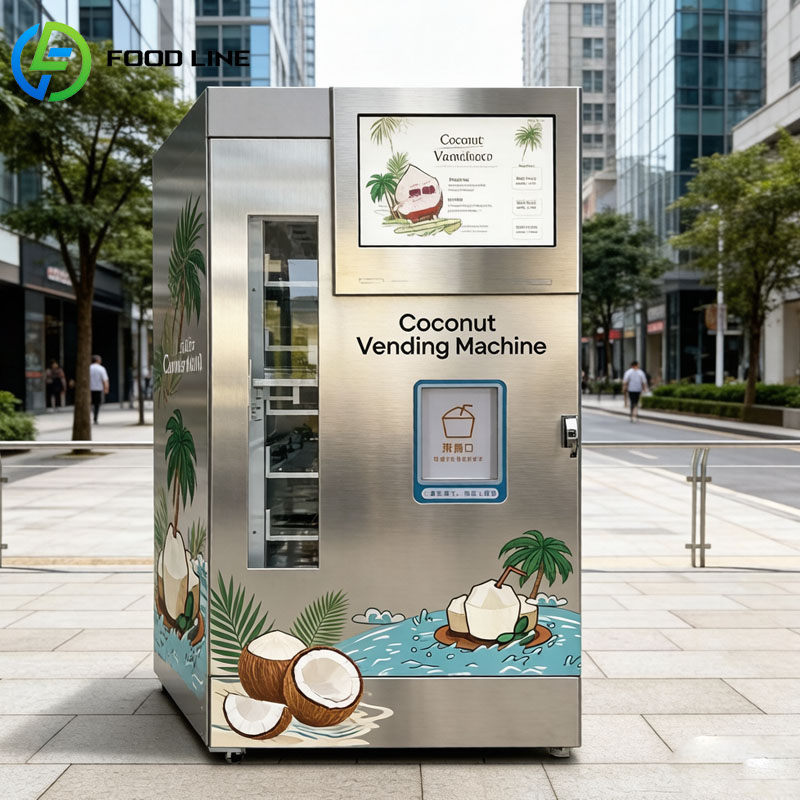 Mesin Penjual Kelapa Segar Oto - Open Vending Machine ulasan dan harga