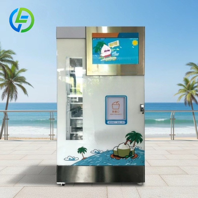 Mesin Penjual Kelapa Segar Oto - Open Vending Machine ulasan dan harga