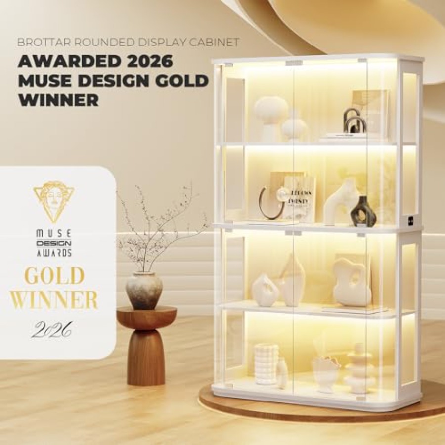 Lemari pajang berbentuk bulat  - Glass Cabinet Display ulasan dan harga