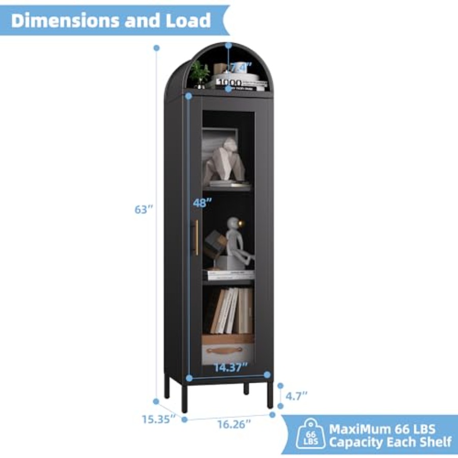 Lemari Pajangan Berbentuk Leng - Glass Cabinet Display ulasan dan harga