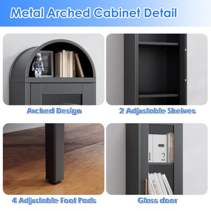 Lemari Pajangan Berbentuk Leng - Glass Cabinet Display ulasan dan harga