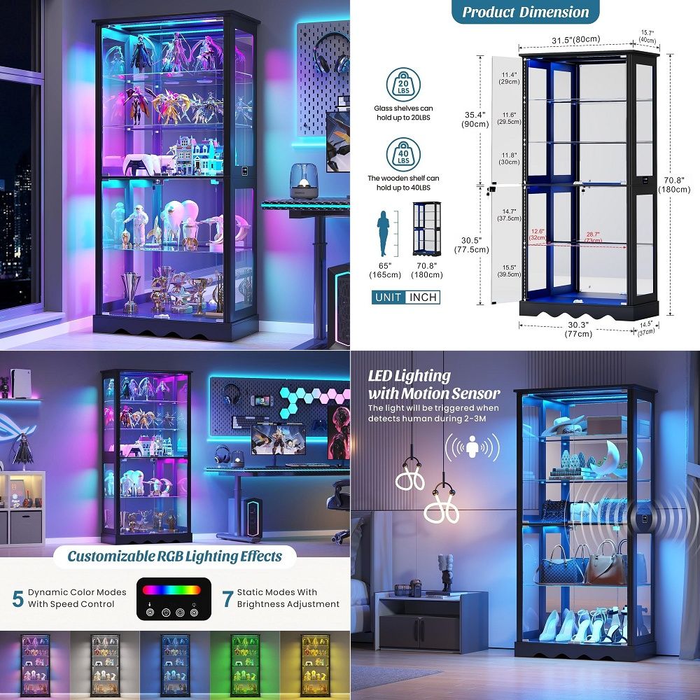 Lemari Pajangan dengan Pintu K - Glass Cabinet Display ulasan dan harga