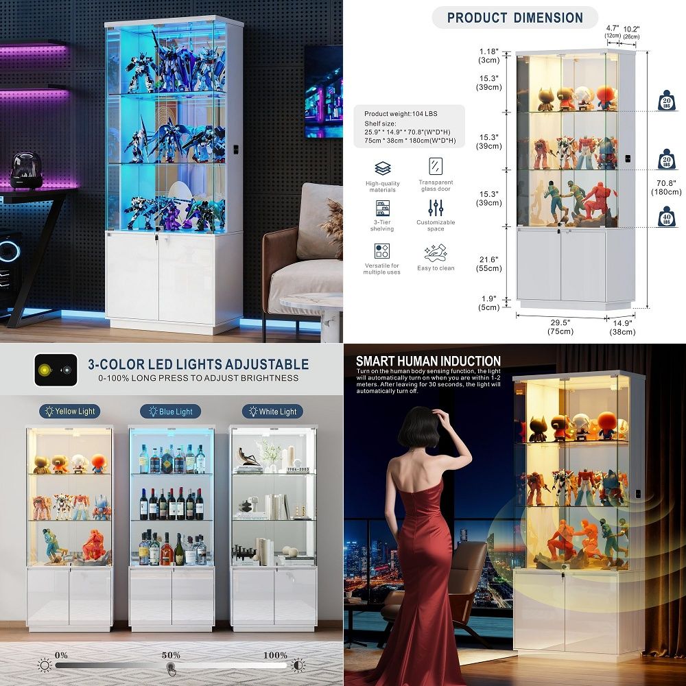 71 Lemari Pajangan dengan Pint - Glass Cabinet Display ulasan dan harga