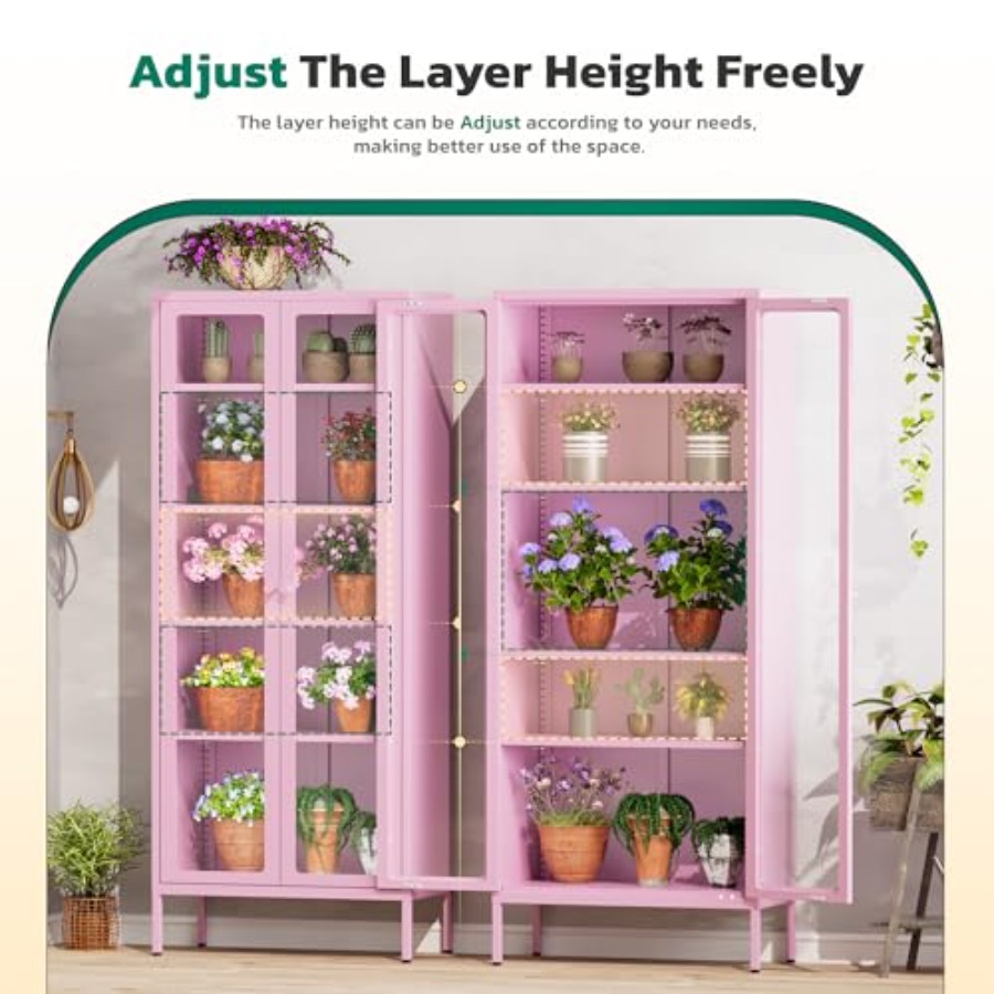 Lemari Pajang Kaca 5 Tingkat u - Glass Cabinet Display ulasan dan harga