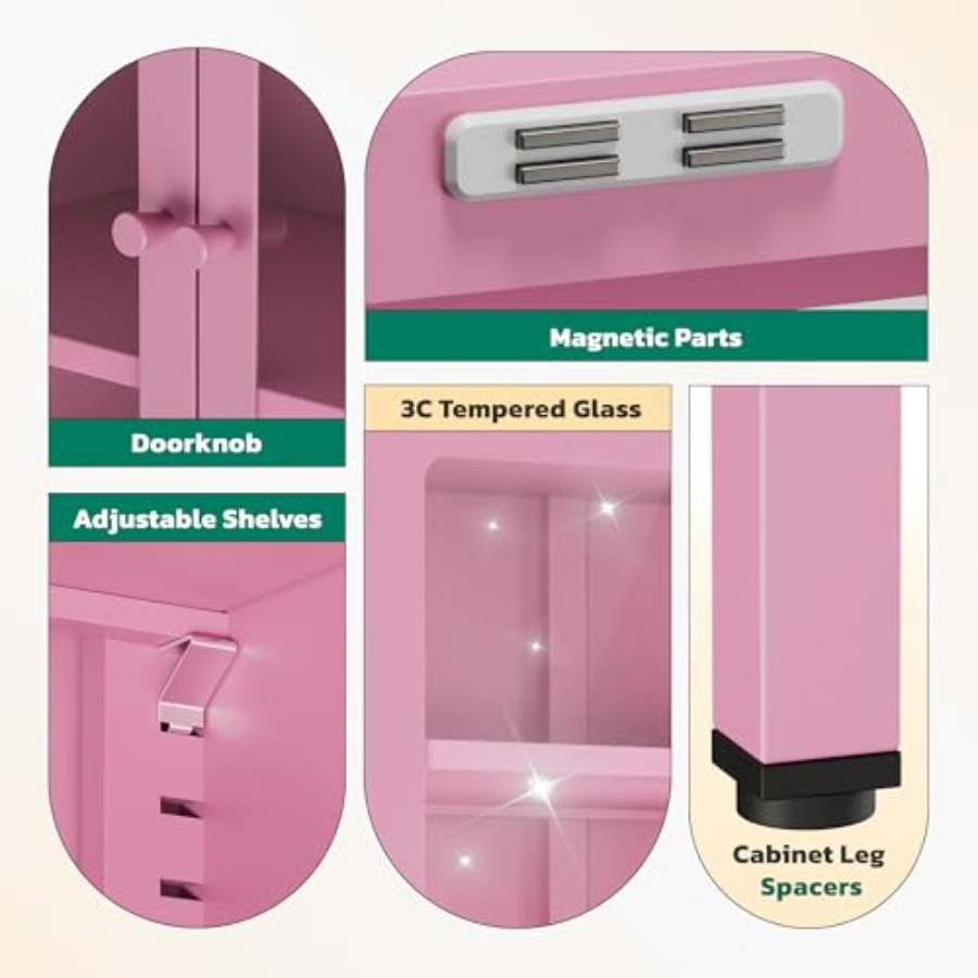Lemari Pajang Kaca 5 Tingkat u - Glass Cabinet Display ulasan dan harga